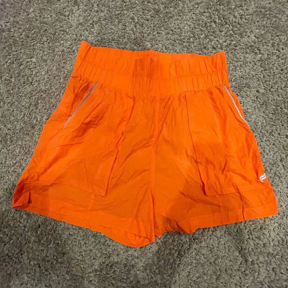 Fabletics Vibrant Orange Athletic Shorts